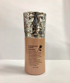 стеклянные бутылки учреждения макияжа 40мл с серебряным печатанием Аннд цвета бутылок лосьона насоса и крышки различным