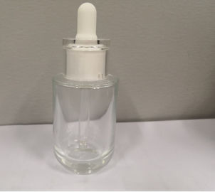 Ясная стеклянная забота кожи печатания Силкскрен бутылок капельницы упаковывая пластиковый ОЭМ воротника
