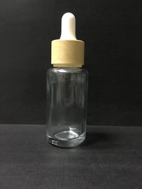 Прозрачная бутылка капельницы стекла бутылок эфирного масла 30мл с пластиковой упаковкой Скинкаре крышки
