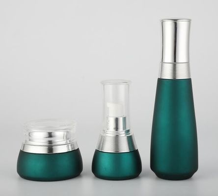 Элегантная бутылка Skincare сливк 100ml 120ml стеклянная косметическая упаковывая различный Silkscreen и печать
