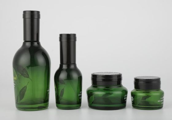 Косметический упаковывая насос опарника сливк ISO9001 120ml стеклянный разливает OEM по бутылкам