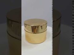 Пустая стеклянная кремовая банка для косметической упаковки с пластиковой крышкой