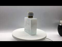 Luxury Glass Perfume Bottle Atomizer Cap Empty 100ml Square