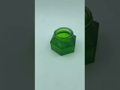 Упаковка косметических банок 50 г Изумрудная банка для крема с пластиковой крышкой под дерево Банка для крема