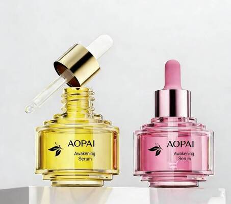 Роскошная двухцветная стеклянная бутылка-капельница емкостью 30 мл. Новый стильный дизайн для бутылки с эссенционным маслом для ухода за кожей.