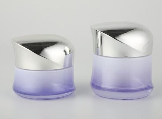 опарник сливк стекла 50g Skincare упаковывая с пластиковым логотипом и картиной крышки косметическим подгонянными опарником