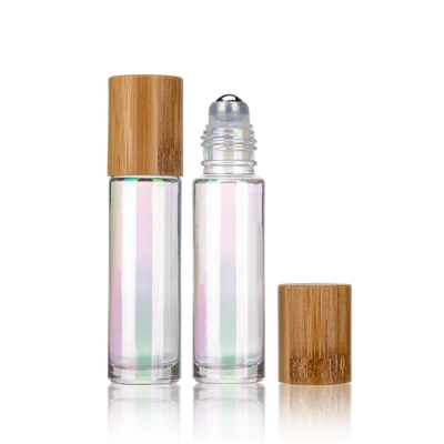 бамбуковый косметический упаковывая крен 10ml на стеклянной бутылке с шариком ролика