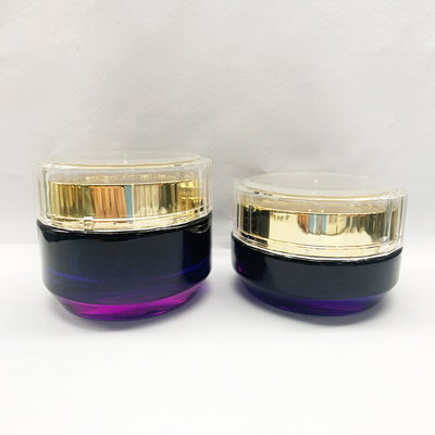 Круглые прямые стеклянные опарникы сливк замораживая 50g 30 граммов для косметической упаковки