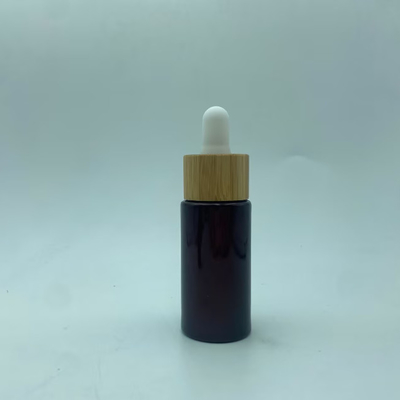 15ml Dark Red Essential Oil Bottle Glass Dropper Bottle Cosmetic Packaging for Serum Oil Customized Logo and Painting OEM
