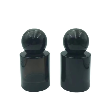 Custom 30ml & 50ml Luxury Glass Perfume Bottles  Mist or Serum Pump Glass Bottle Round Ball Cap for Serum Product