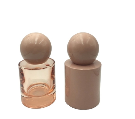 Custom 30ml & 50ml Luxury Glass Perfume Bottles  Mist or Serum Pump Glass Bottle Round Ball Cap for Serum Product