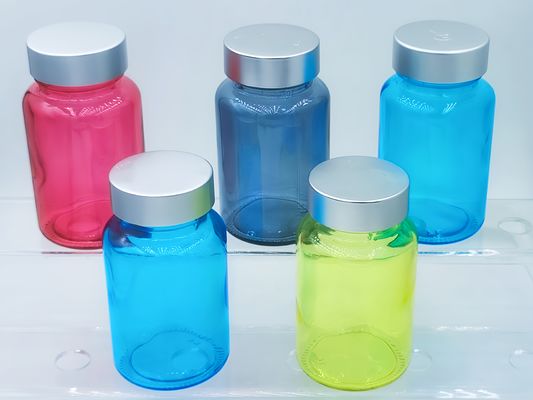 Стеклянная капсула 100 мл Бутылка для волос Бутылка для волос Круглая капсула Стеклянная капсула для глаз