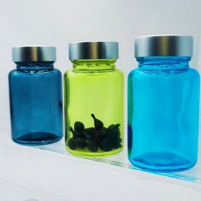Стеклянная капсула 100 мл Бутылка для волос Бутылка для волос Круглая капсула Стеклянная капсула для глаз