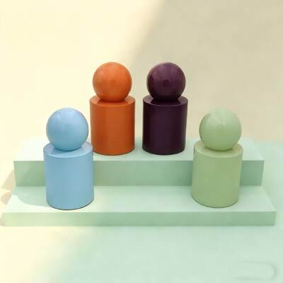 30 мл и 50 мл роскошные стеклянные бутылки для парфюмерии туман или сывороточный насос стеклянная бутылка с круглой шаровой крышкой для сывороточного продукта