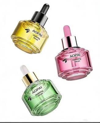 Роскошная двухцветная стеклянная бутылка-капельница емкостью 30 мл. Новый стильный дизайн для бутылки с эссенционным маслом для ухода за кожей.