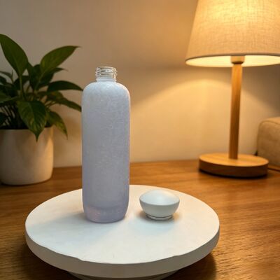 Premium Frosted Glass Bottles & Jars with Pump/Spray & White Caps, Crackle Pattern for Cosmetics, Face Cream, Lotion, Serum, Toner, Skincare, 120ml/100ml/40ml/50g/30g