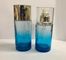 Бутылки синего стекла косметические Креам/Рефиллабле бутылка насоса подгоняли логотип и цвет