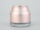 Логотип и цвет розовых стеклянных бутылок лосьона опарника сливк косметический упаковывая подгонянный